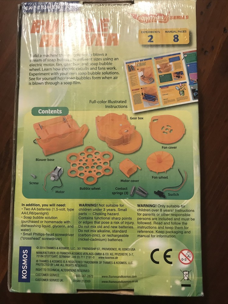 Thames And Kosmos Bubble Blower Experiment Kit