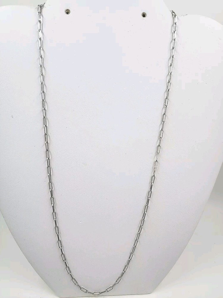 Sterling Silver Paperclip Link Chain