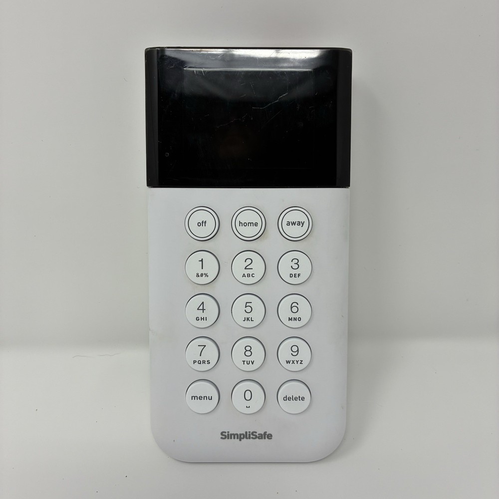 SimpliSafe Home Security System - Wireless Security Keypad KP3W SSKP3 - White