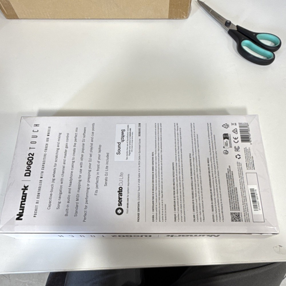 Numark DJ2GO2 Touch Portable Double Deck Controller Touch Jog Wheels Mixer Cue