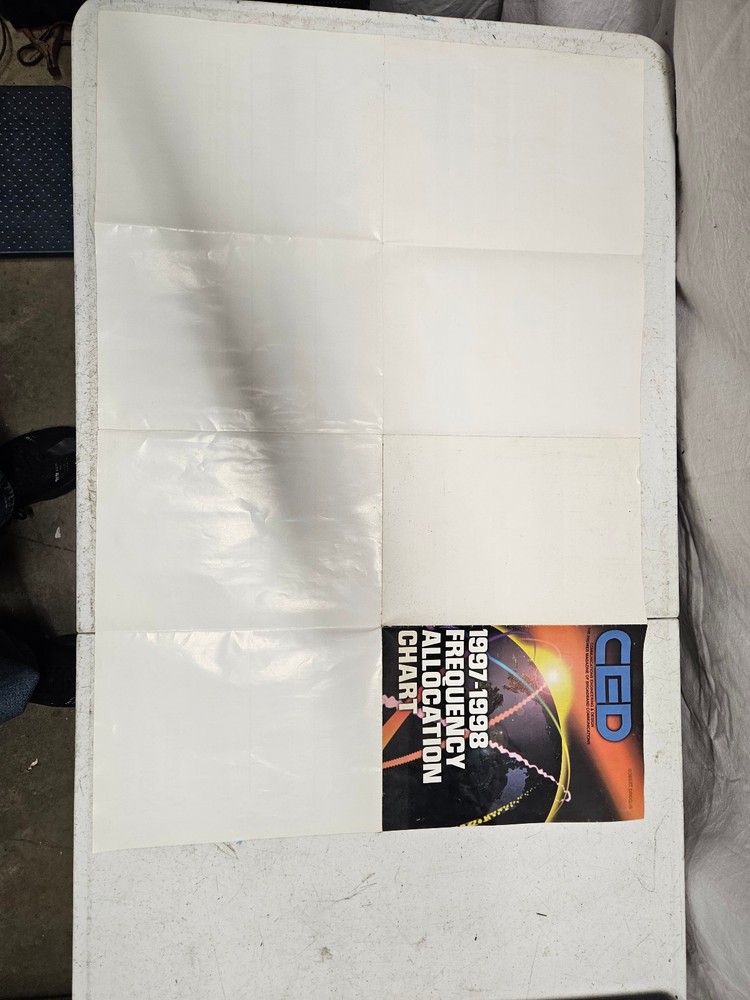 Vitage CED Communications Engineering & Design 1997-1998 Frequency Chart