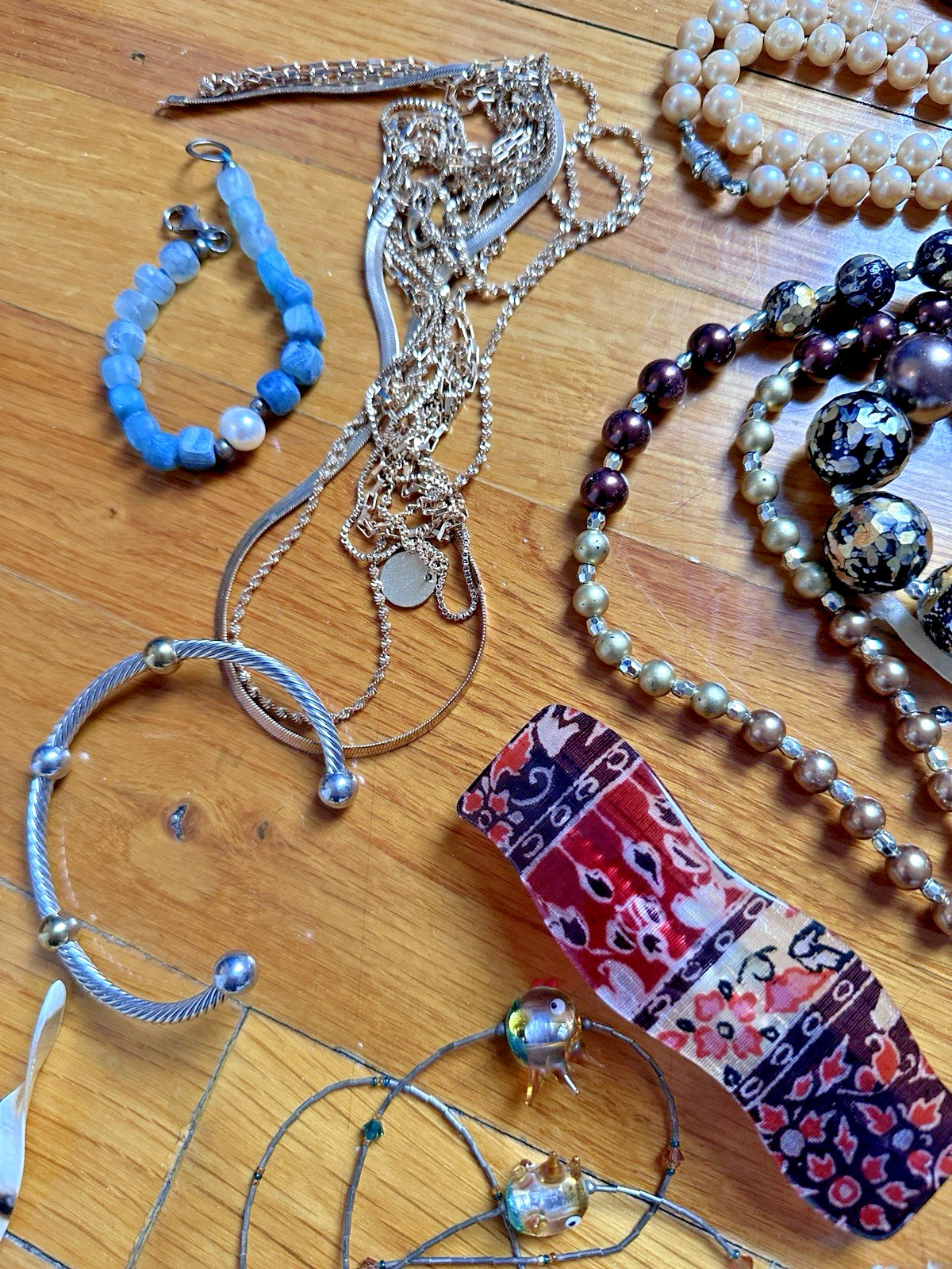 Big Estate Lot Costume Jewelry All Wearable Murano RLL Tiffany Ethnic Statement