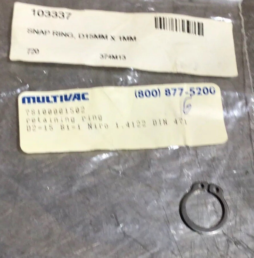 Multivac 78100001502 Snap Ring