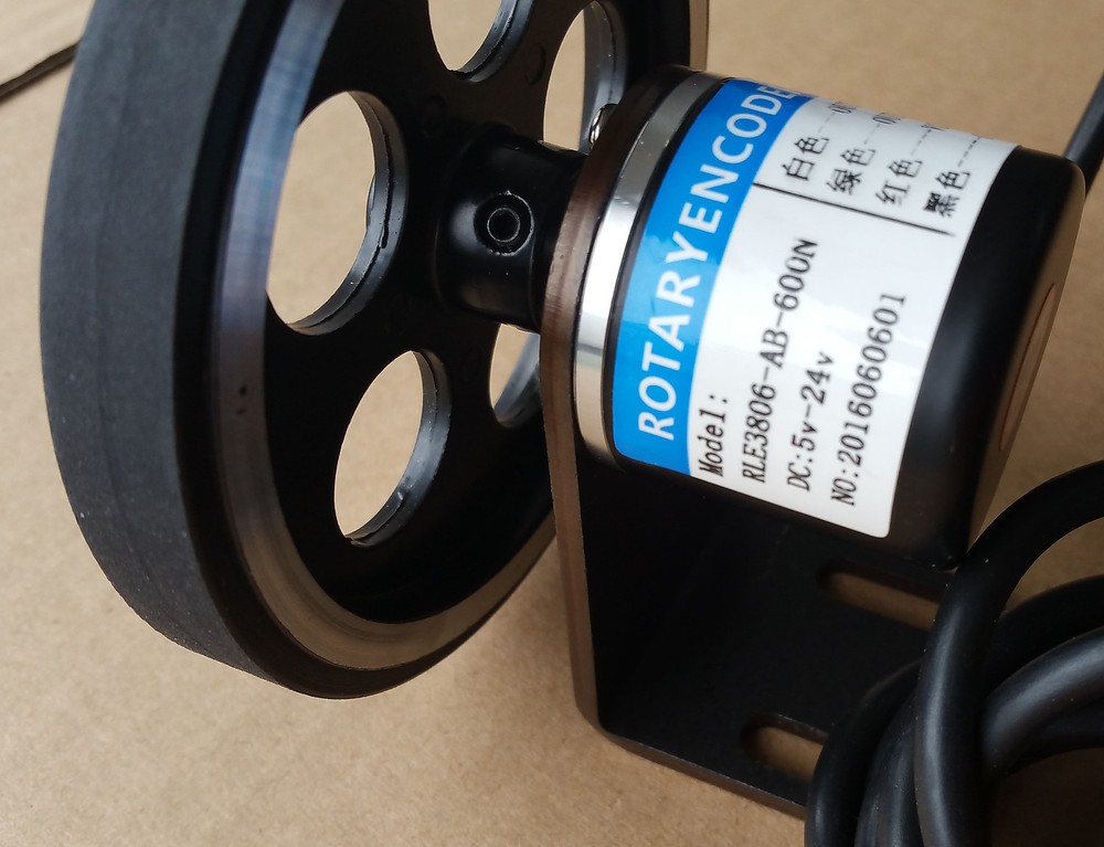 200mm Length Wheel + Encoder + Bracket + Counter Grid Length Gauge