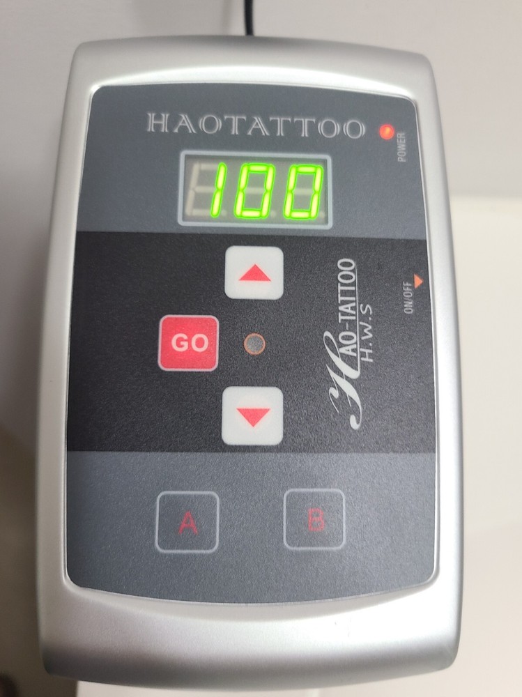 HAOTATTOO Diamond PU II Multi-Function A B LCD Digital Tattoo Power Unit -Used