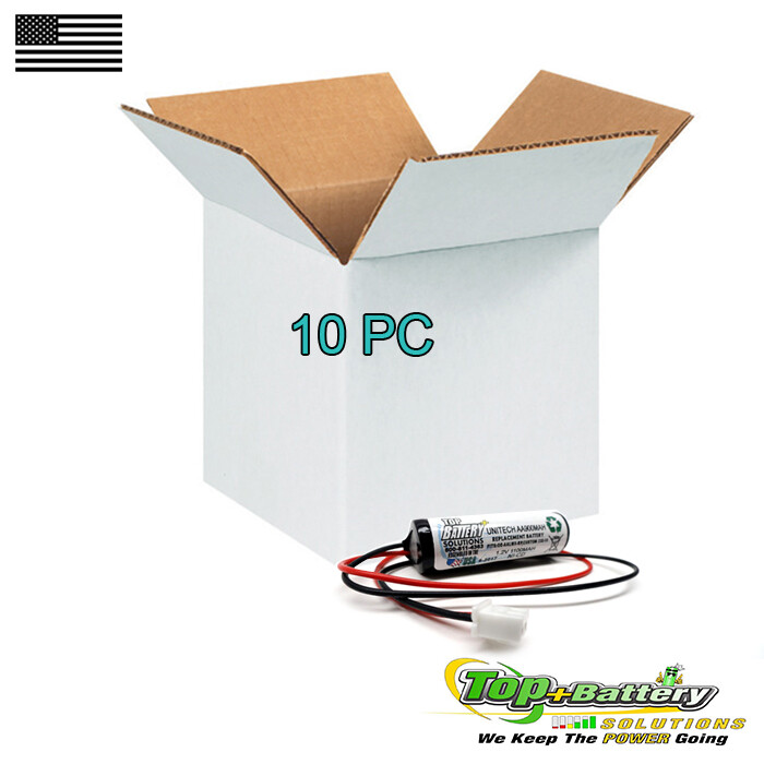 Replacement Battery For Unitech AA900mAh, CUSTOM 332, Emergency Light Qty.10