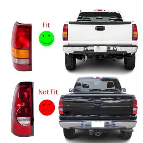 Headlights Tail Lights Assembly Combo Compatible with 1999 Headlight Taillight