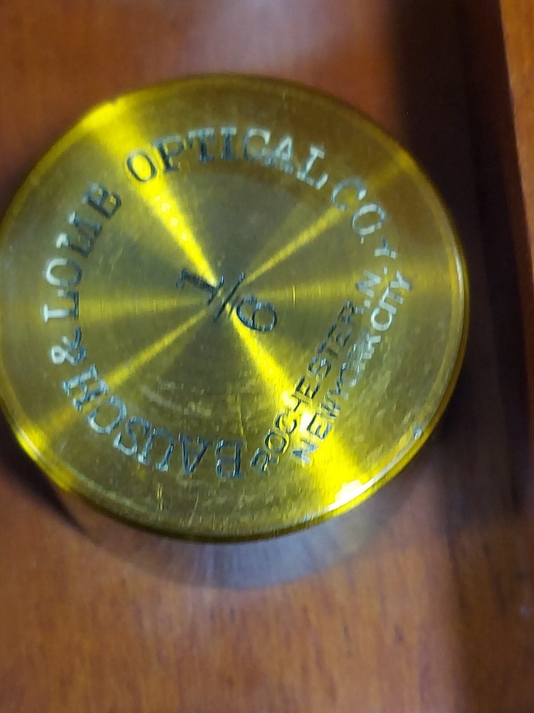 Antique 1915 Bausch&Lomb Optical Microscope With Box