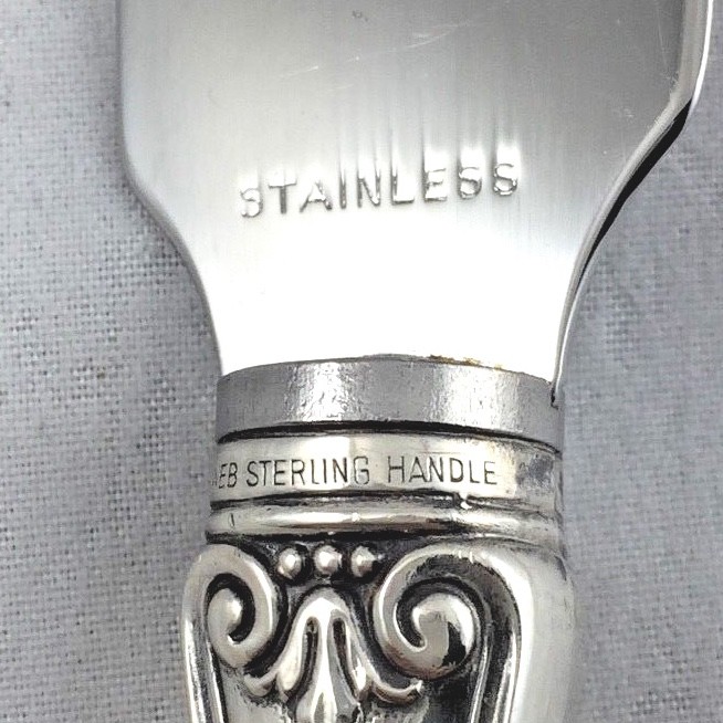 Ancestry by Web Sterling Handle Cake Slice 9 5/8"