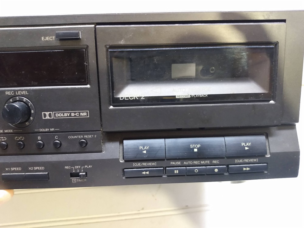 Technics RS-TR212 Stereo Double Cassette Tape Deck Full Logic Auto Reverse