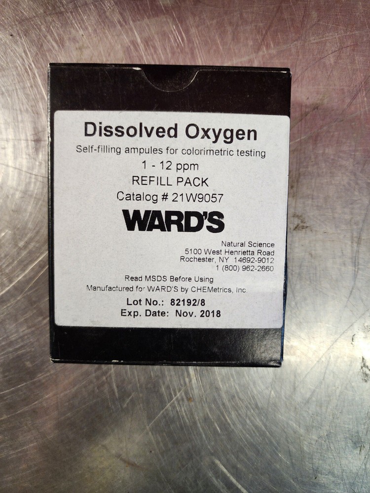 Ward's Dissolved Oxygen Self-Filling Ampules for Colorimetric Test Refill Pack