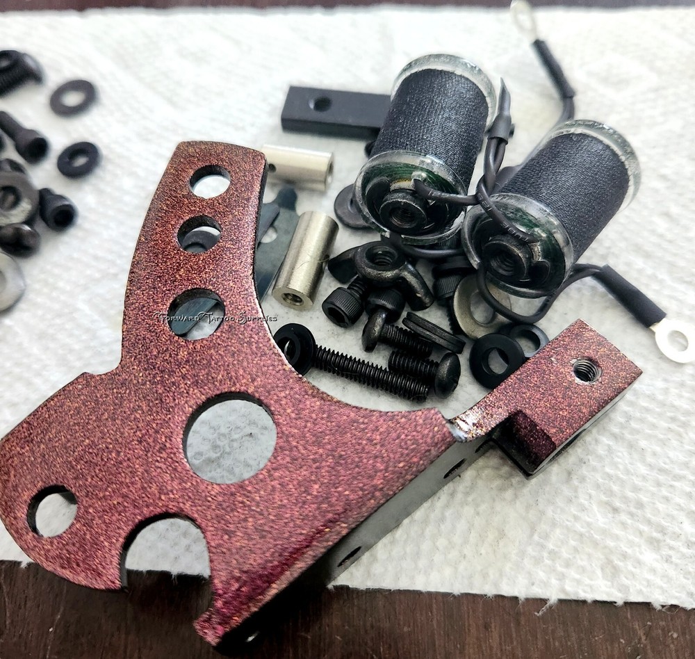 Red Galaxy Stinger Liner Tattoo Machine Handmade Medium-Soft Hit Short Stroke