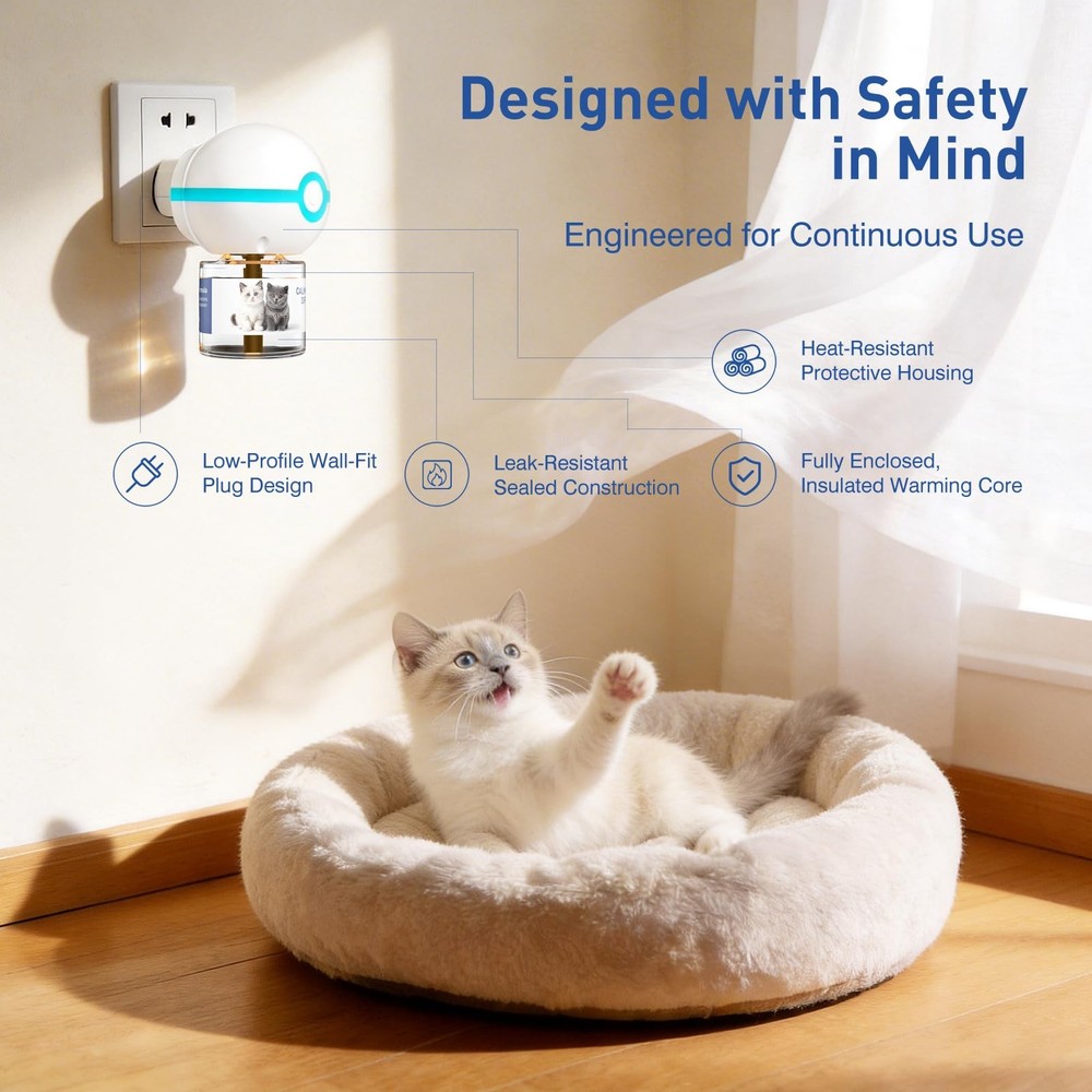 SHIORI Cat Calming Pheromone Diffuser Kit, 2026 Upgraded 3-in-1 Formula, Helps