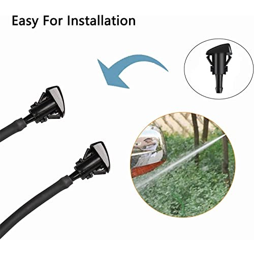 Front Windshield Washer Nozzle Replacement Kit 4 PCS Straight washer nozzles