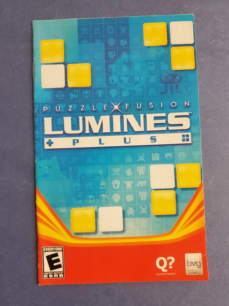 Lumines Plus (Sony PlayStation 2, 2007) Manual Only