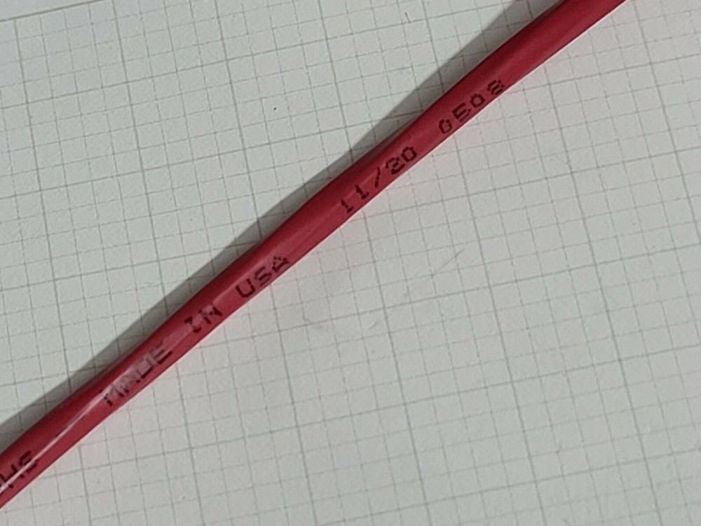 Carol E3506S 18/6C Solid Plenum Fire Alarm Security Cable Wire FPLP Red /50ft