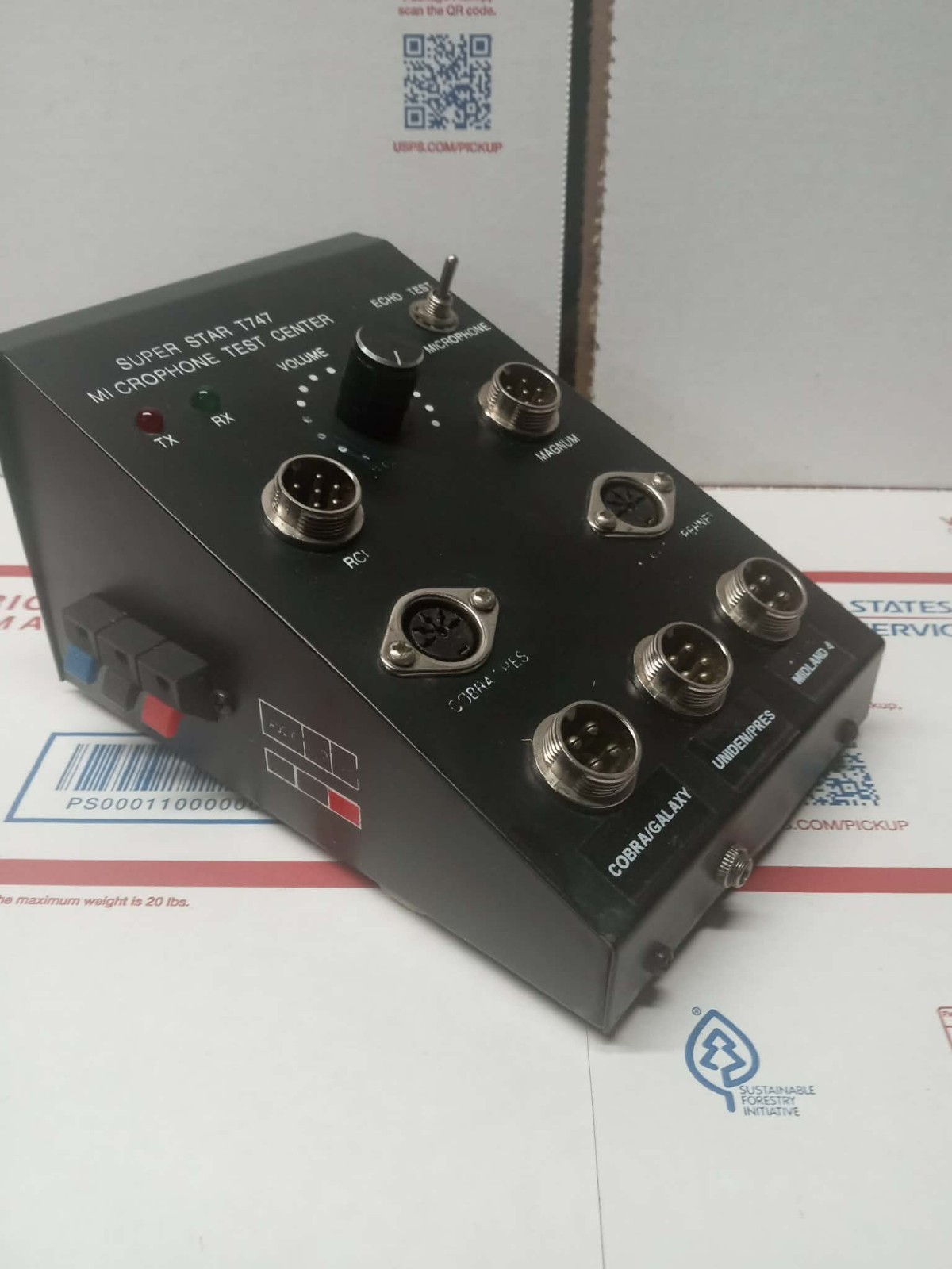 Superstar T747 CB Microphone Test Center