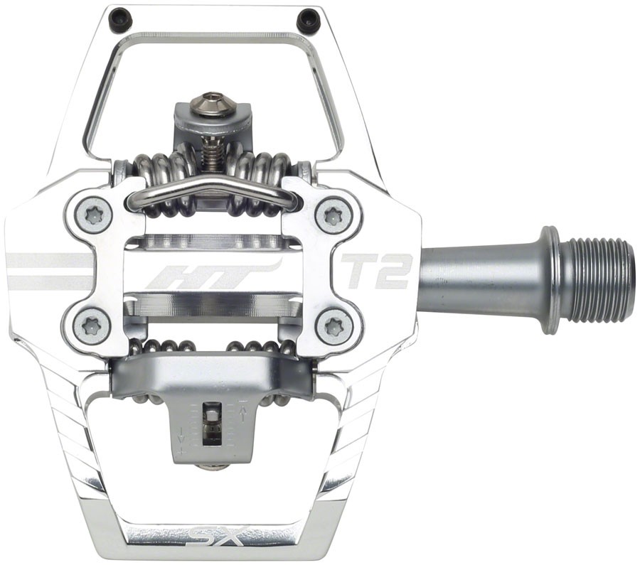 HT Components T2-SX Pedals - Dual Sided Clipless with Platform, Aluminum, 9/16",