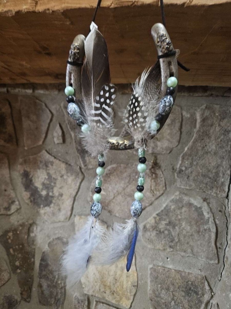 Hand made horseshoe craft.