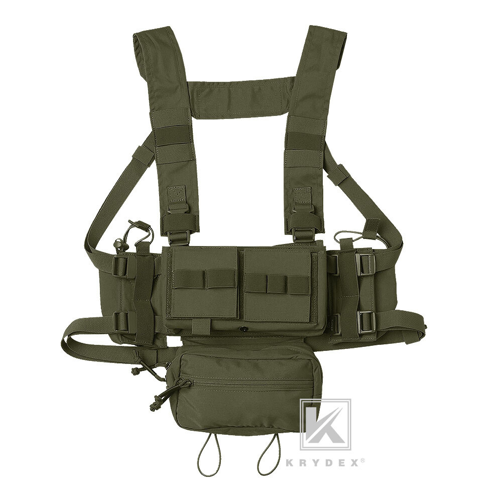 KRYDEX MK3 Micro Fight Chassis Chest Rig Modular Tactical Carrier with Mag Pouch