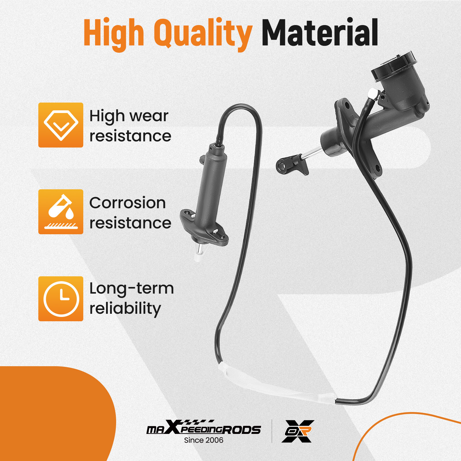 Clutch Master & Slave Cylinder Assembly for Jeep Wrangler 2.5L 4.0L 1994-1995