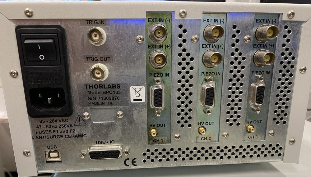 Excellent condition Thorlabs BPC103 3-axis piezo controller