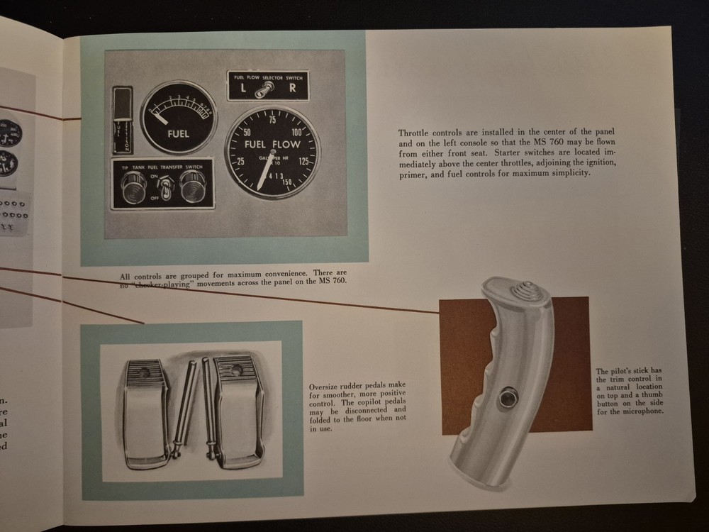 Original Beechcraft MS760 Brochure Will Be Professionally Packaged