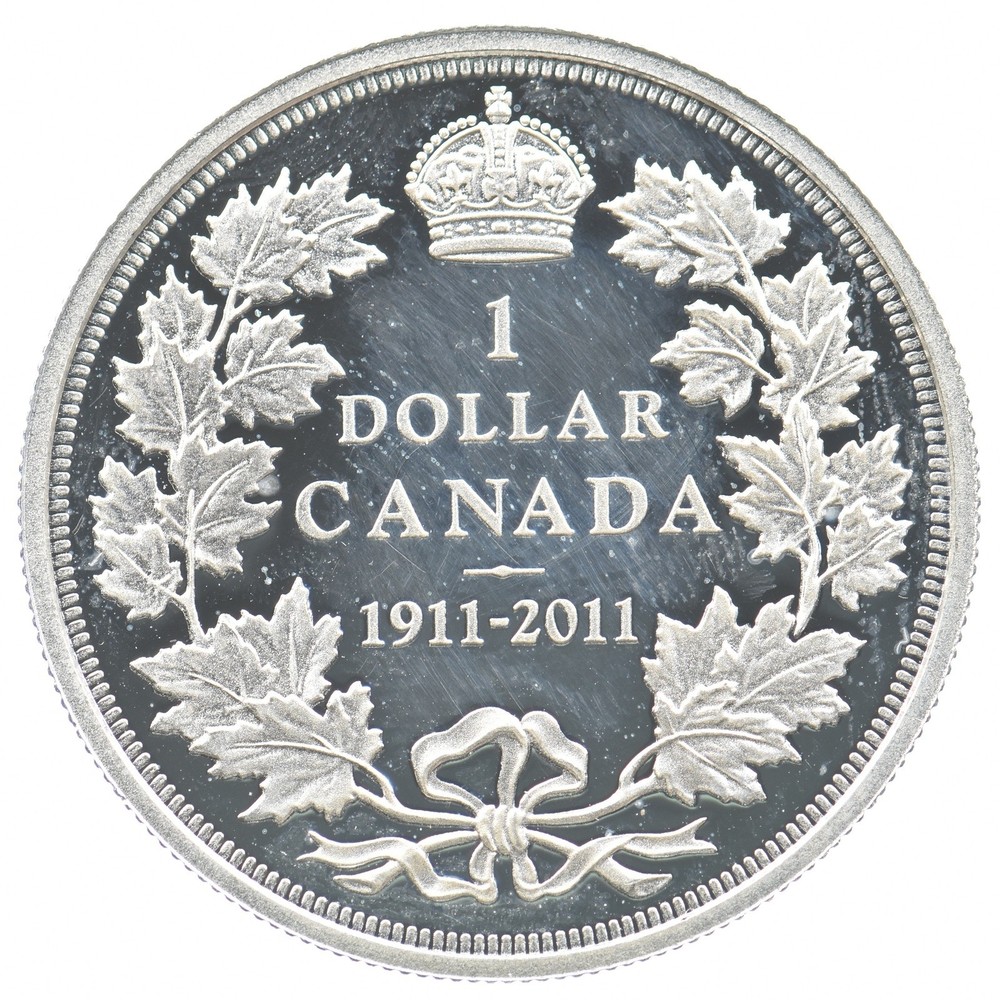 2011 Canada 1 Dollar Silver George V Proof *3375