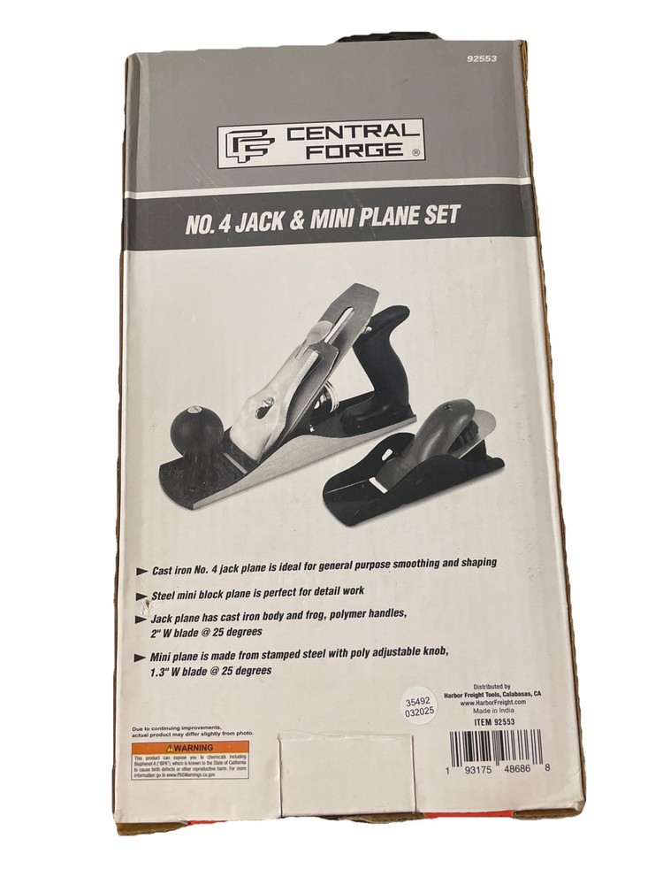 Central Forge No. 4 Jack & Mini Plane Set #092553