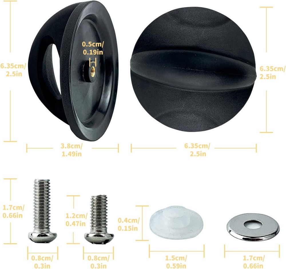 2 Pack Pot Lid Replacement Knob,Universal Bakelite Handle Compatible with Rival