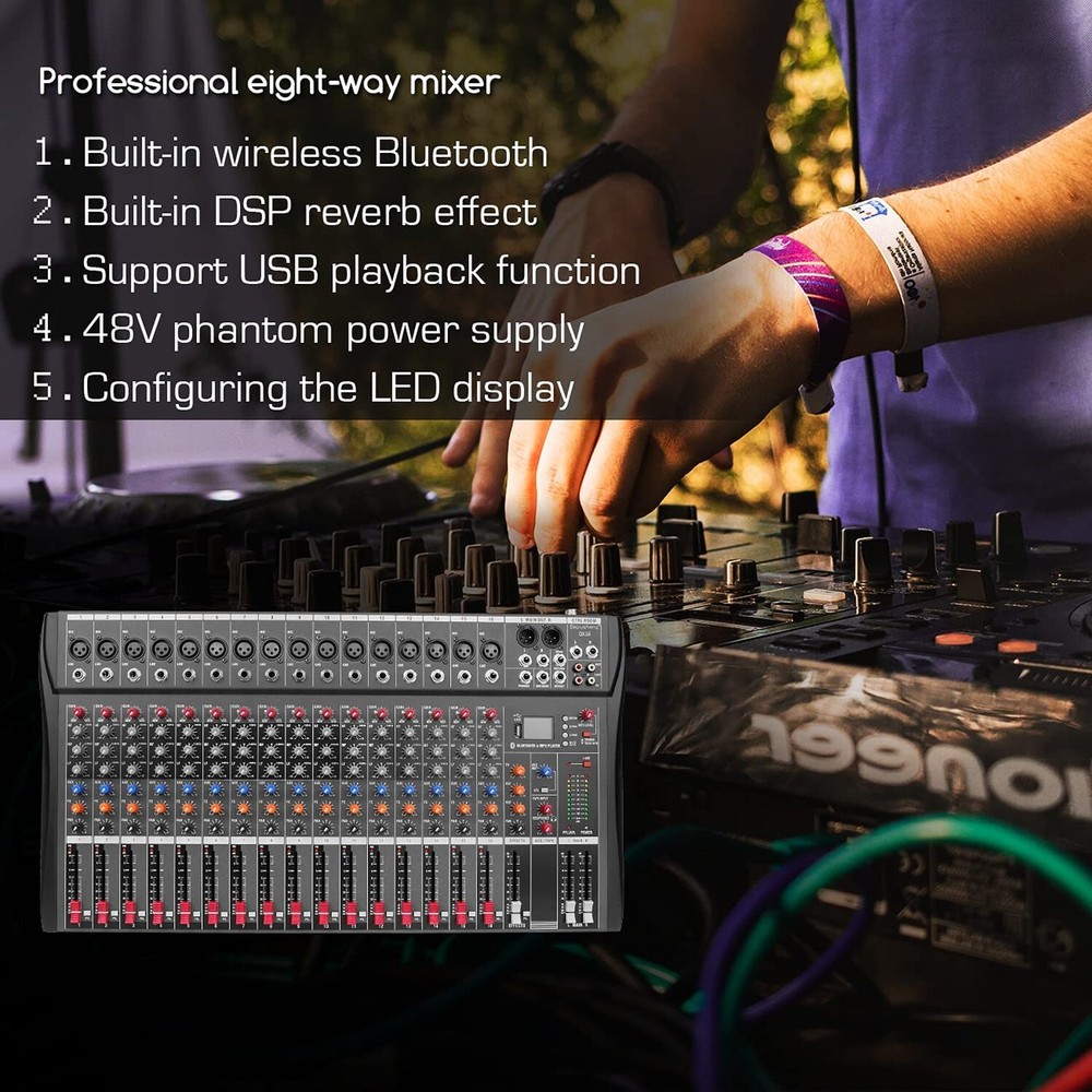 Depensheng DX16 DJ Sound Controller Interface w/USB Drive for Computer Record...