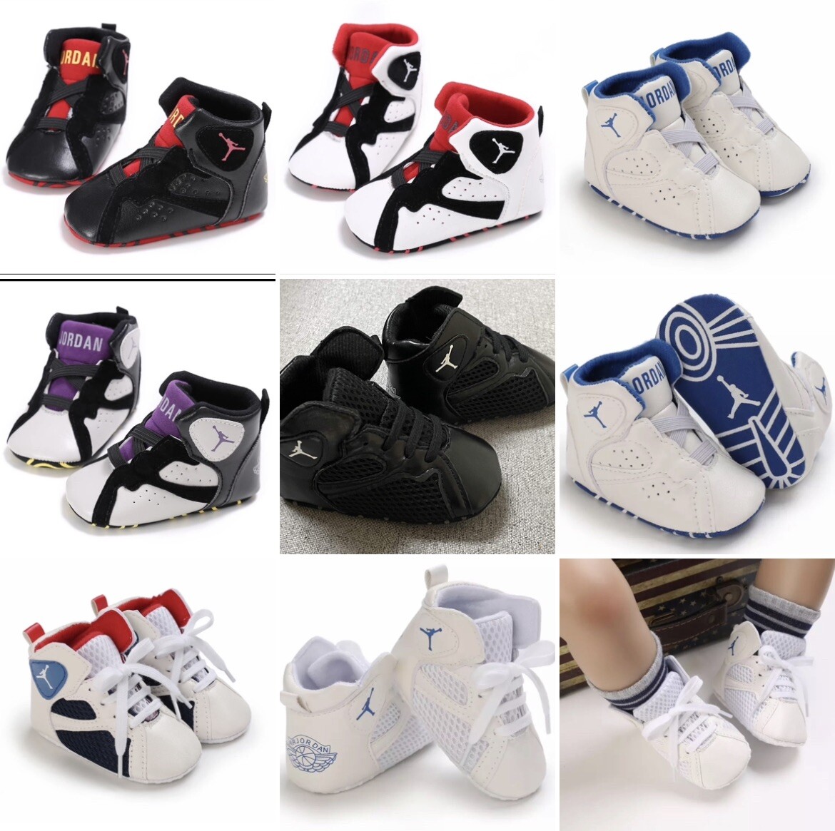 Baby Soft Sole Shoes Size 3 Ages  12-18 Months. Bundle Deal 6 Pairs.