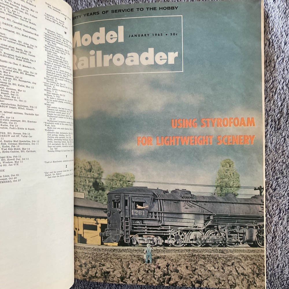 Model Railroader Vol.32-Bound Volume 1965–12 Issues