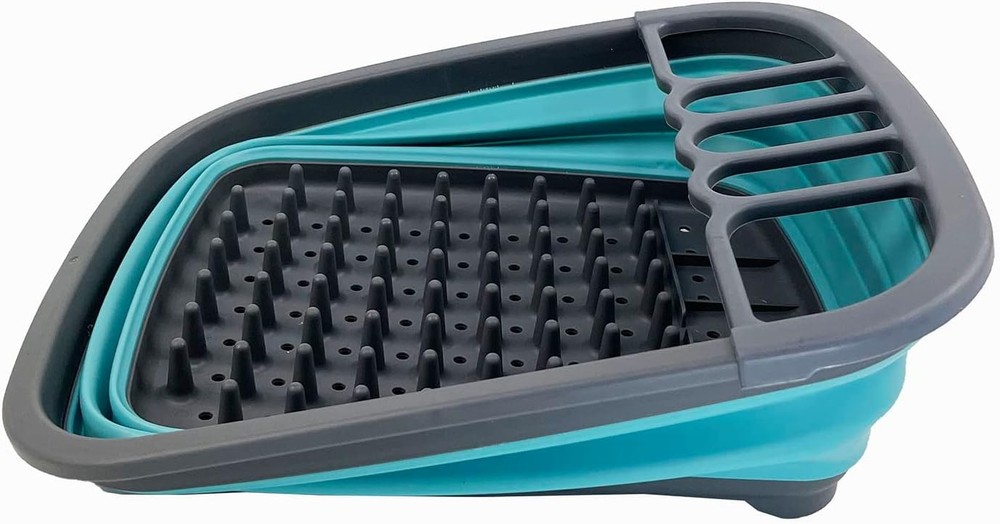 Collapsible Plastic Dish Drainer - Foldable Drying Rack