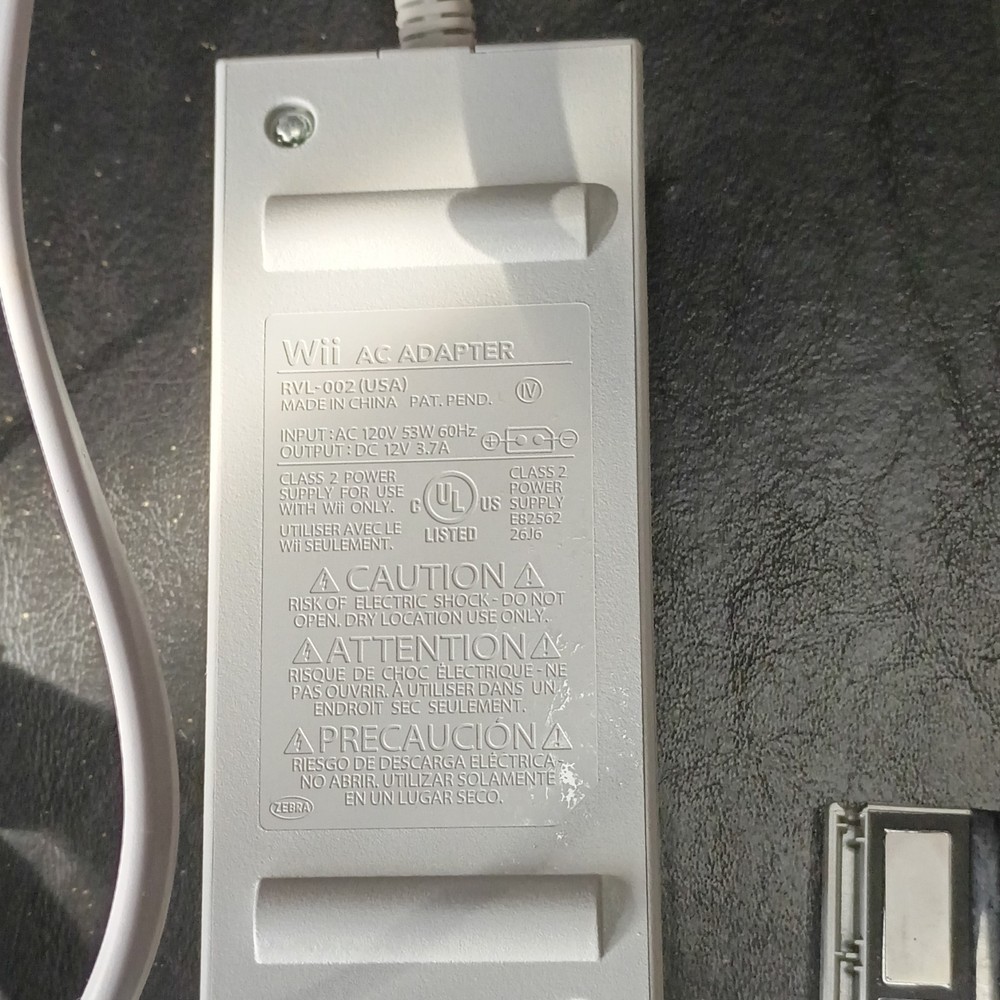 Nintendo Wii Accessory Bundle RVL-002 AC Adapter, Sensor Bar, AV Cable