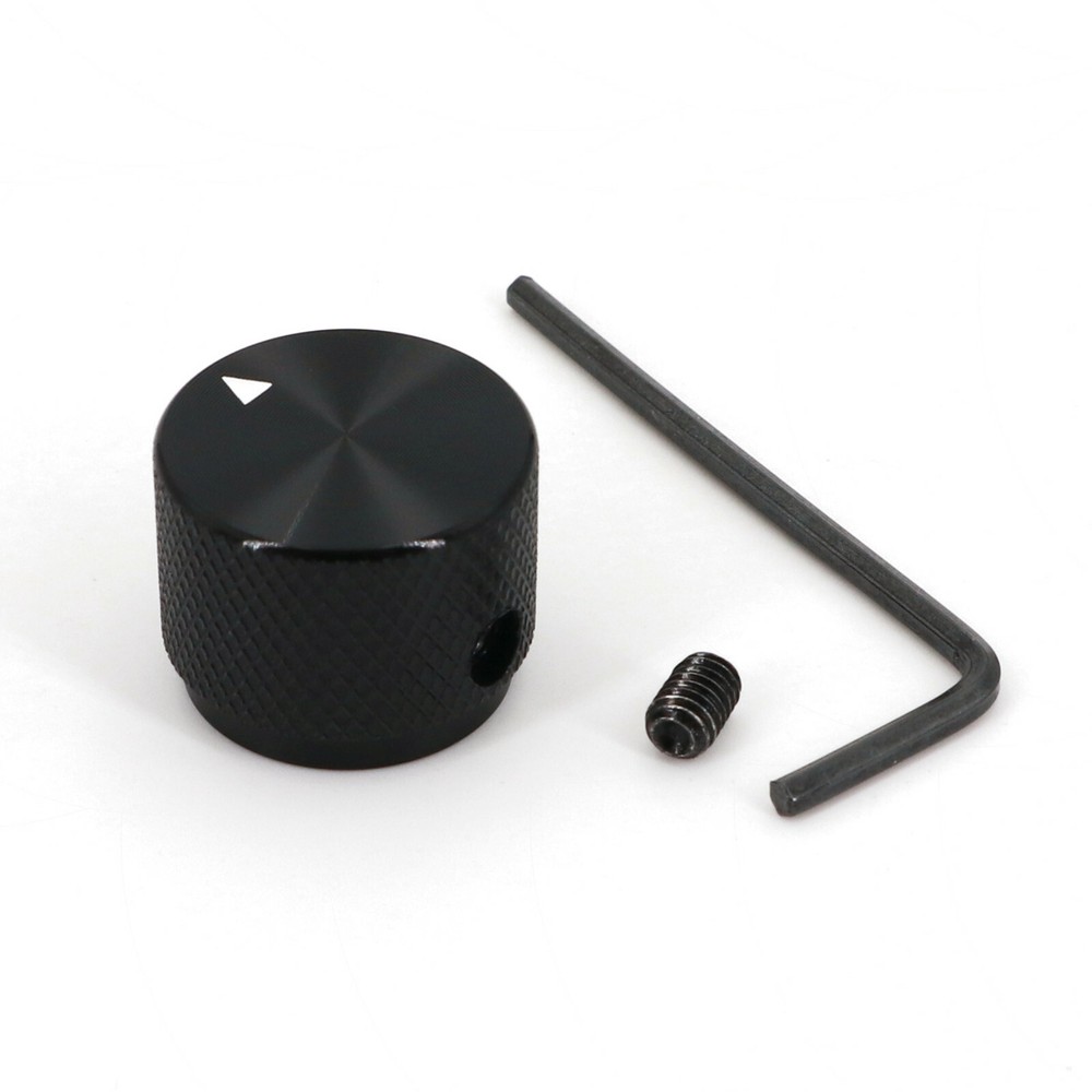 5PC Black Solid Aluminum 20*15.5mm Audio Rotary Control 6mm Potentiometer Knobs