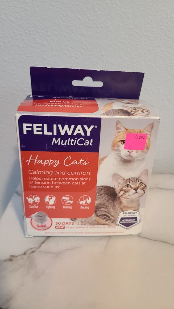 Feliway D89410M 30 Day Multicat Diffuser Kit - 48ml