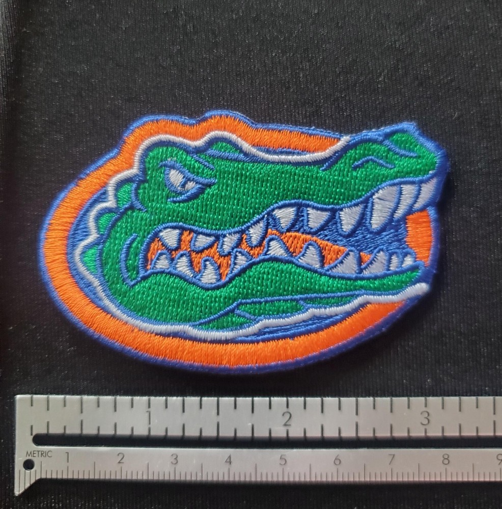 Florida Gators Patch. Fully Embroidered. Iron On Backing. 3"x2"