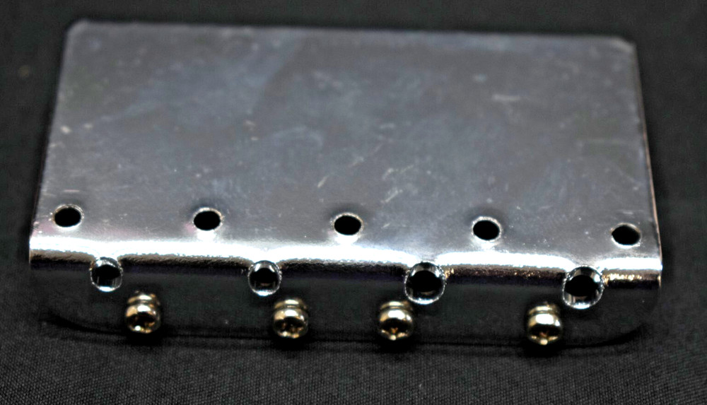 Chrome Plate Style Bridge - 4 String Bass Guitar