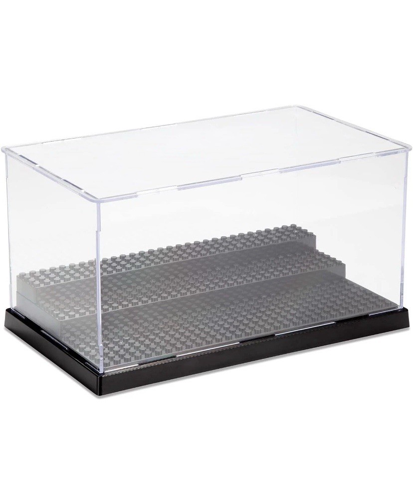 Minifigure Display Case 3-Step Acrylic Stackable Box Clear Dustproof Clear [New]