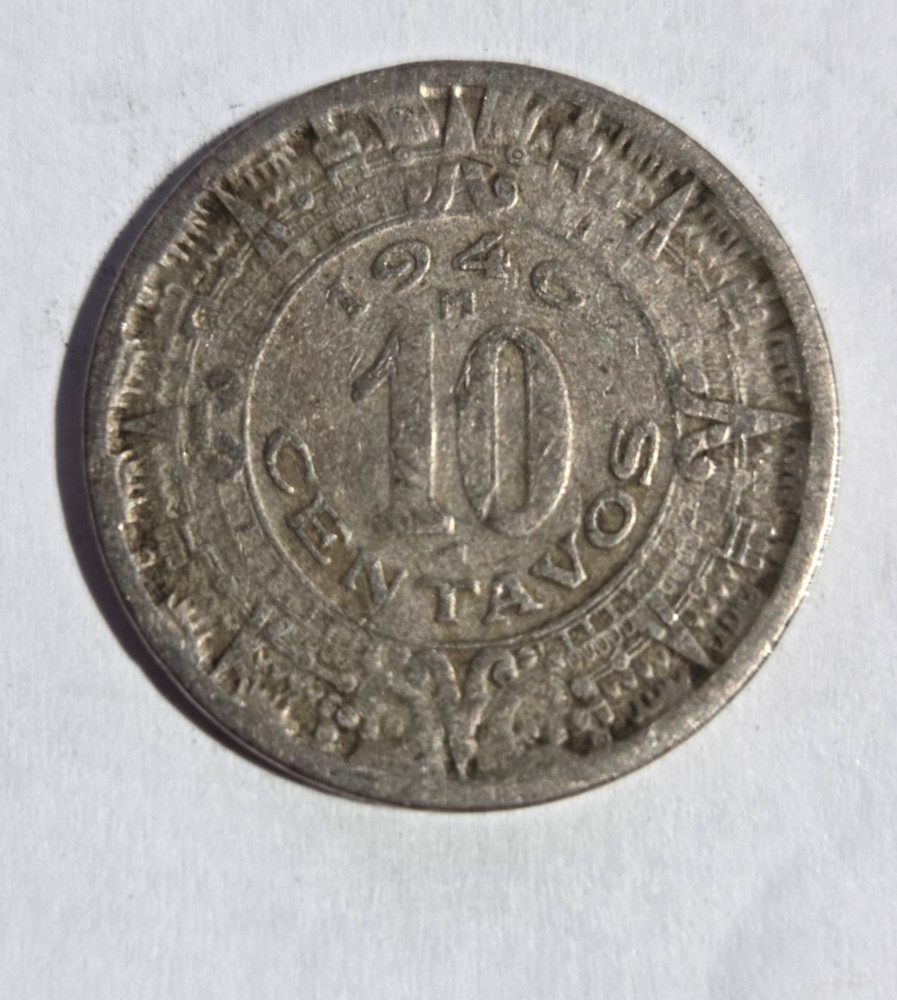 1946 Mexico 10 Centavos
