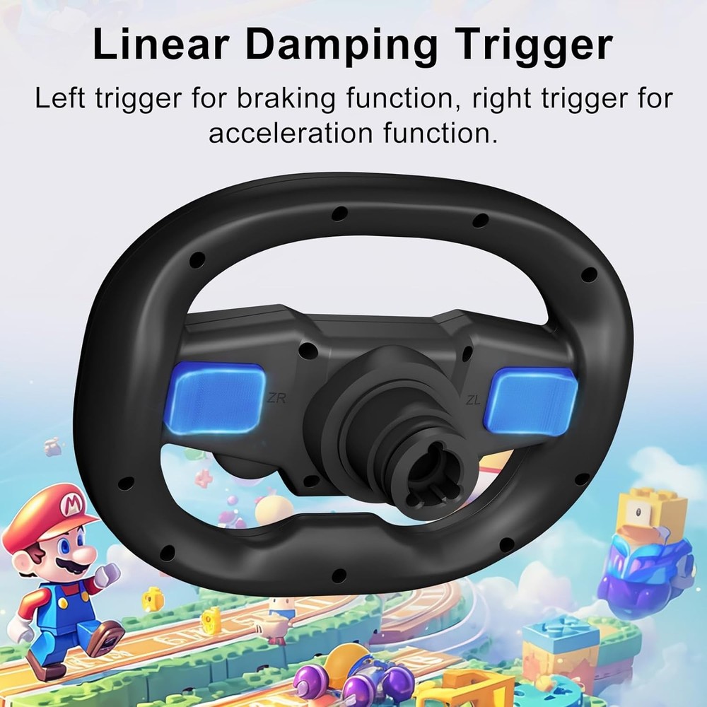 Wireless Bluetooth Gaming Steering Wheel with Pedals For P4 P3 Switch2 Android