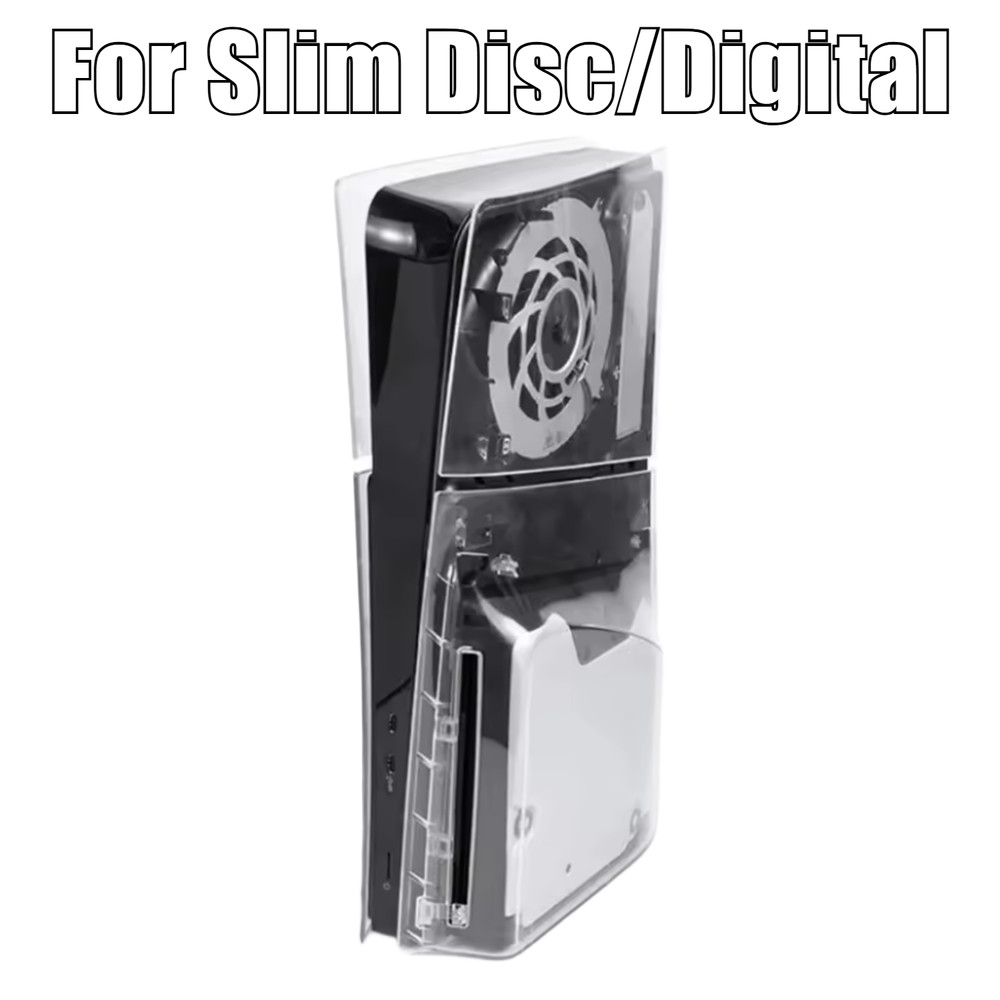 PS5 Transparent Faceplate DISC/DIGITAL Version for SLIM Replacement