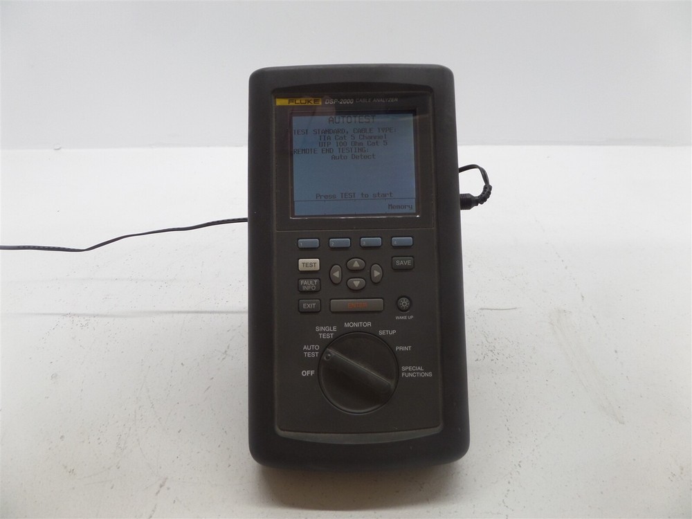 Fluke DSP-2000 & DSP-2000SR Digital Cable Analyzers