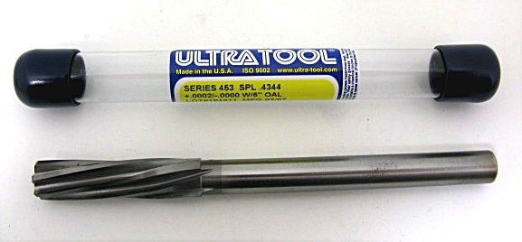 Ultra Tool .4344" Right Hand Carbide Reamer New