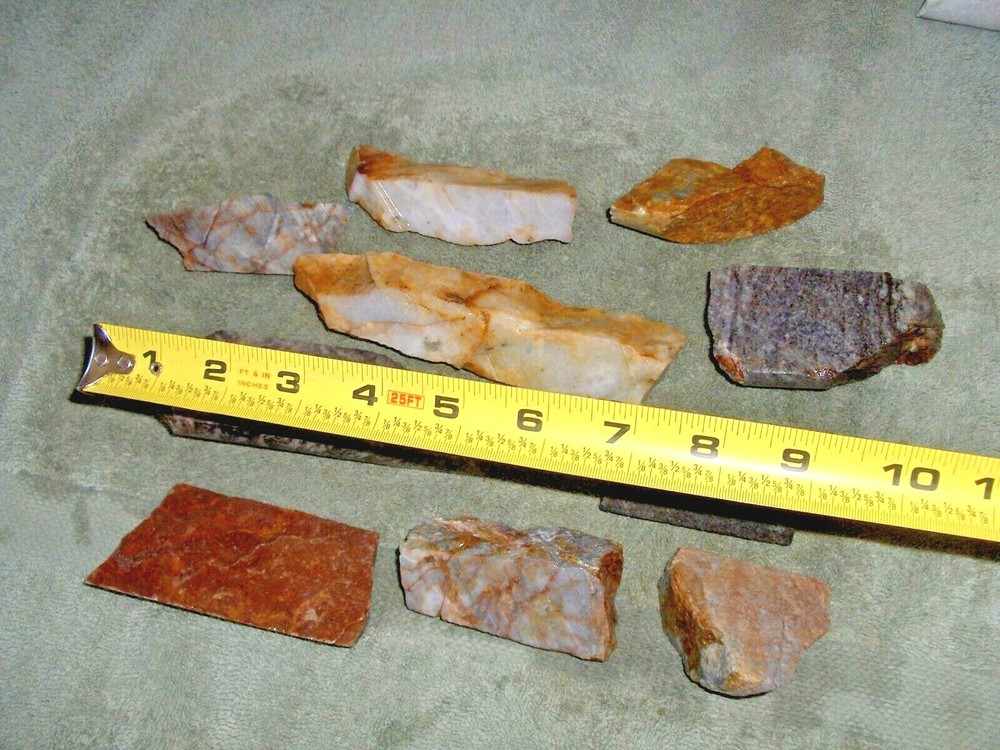 Split Core Samples From Alaska Gold Mine 10 Pieces Split Drill Irregular #13