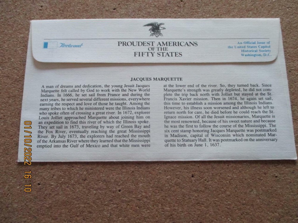 Wisconsin: 5 Various First Day Covers