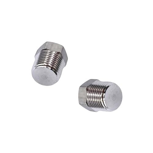 6 Pcs 3/8" NPT 304 Stainless Steel Hexagonal Thread Socket Pipe Plug Pipe