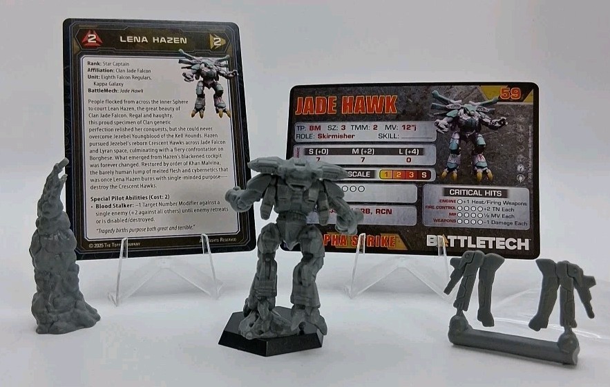 New BattleTech: Jade Hawk Mech 21st Centauri Lancers Command Lance B&N Exclusive