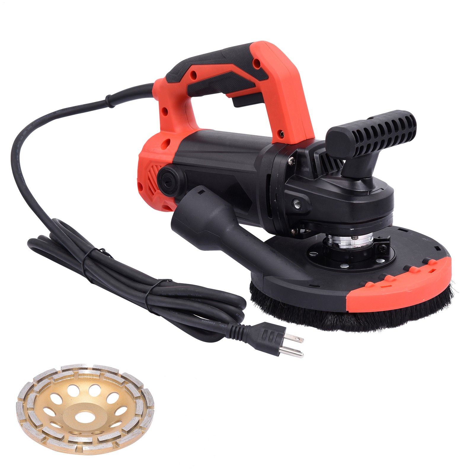 2200W New Concrete Floor Grinder 7" Wall Rough Grinder Roughing Machine US-